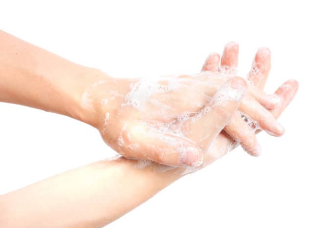 αντισηπτικό σαπούνι για το πλύσιμο των χεριών